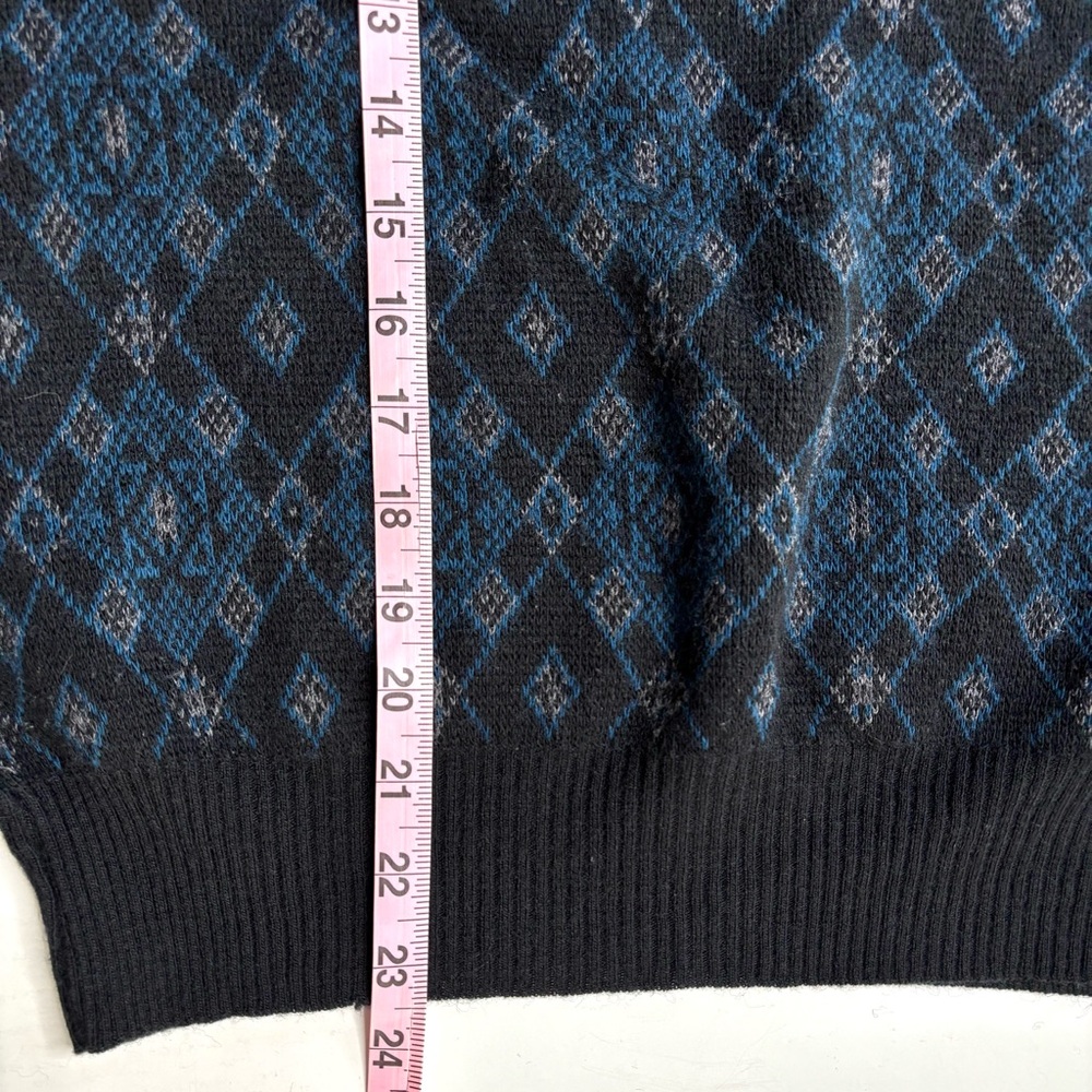Vintage Sears Roebuck Wool Blend‎ Geometric Patterned Knit Sweater Italy - Picture 4 of 7